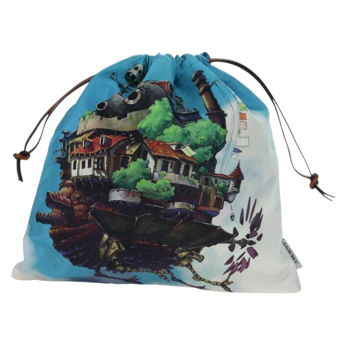 Loewe Paula Drawstring Printed Canvas Multicolour Canvas Clutche & Pouche Bag (Pre-Owned)