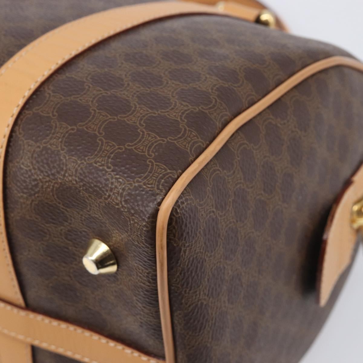 Celine Handbag Canvas Brown Canvas Handbag (Pre-Owned)