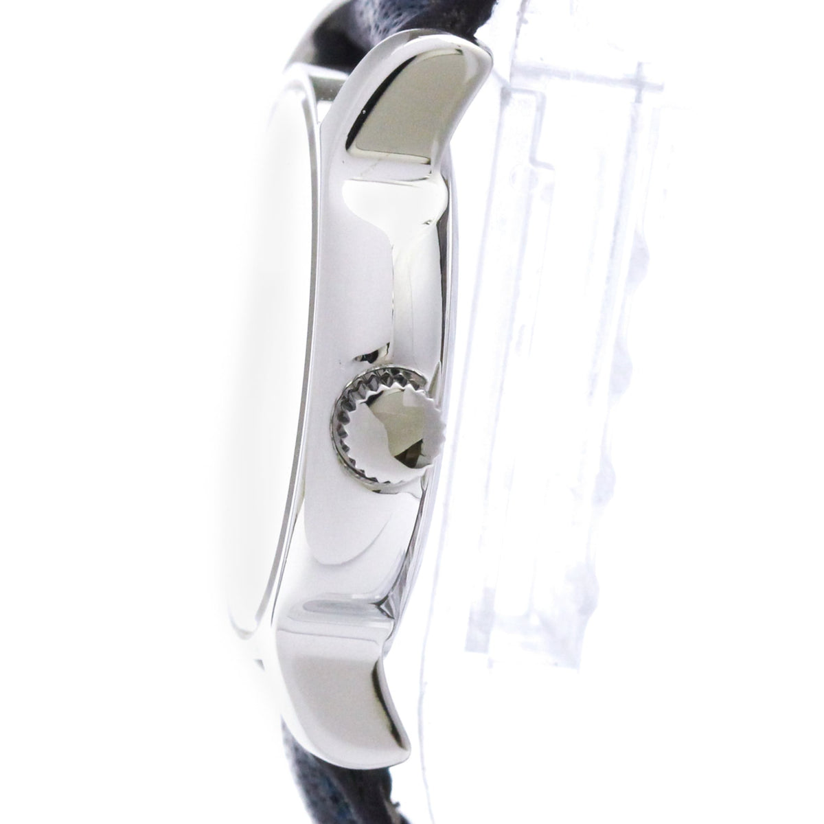 Bvlgari Solotempo Quartz Stainless Steel And Leather Watch (Pre-Owned)