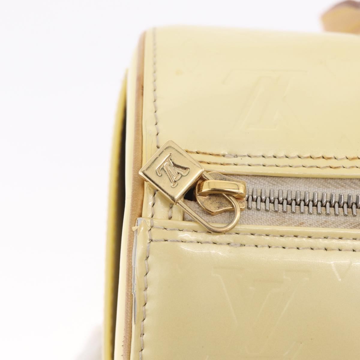 Louis Vuitton Bedford Monogram Vernis Beige Patent_Leather Handbag (Pre-Owned)