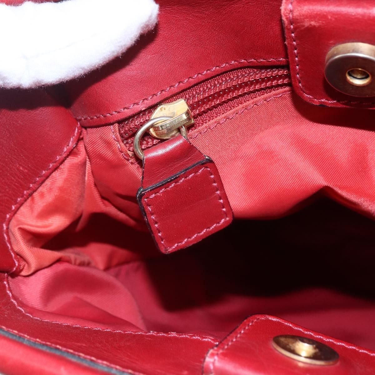 Celine Tote Nylon Red Nylon Tote Bag Bag (Pre-Owned)