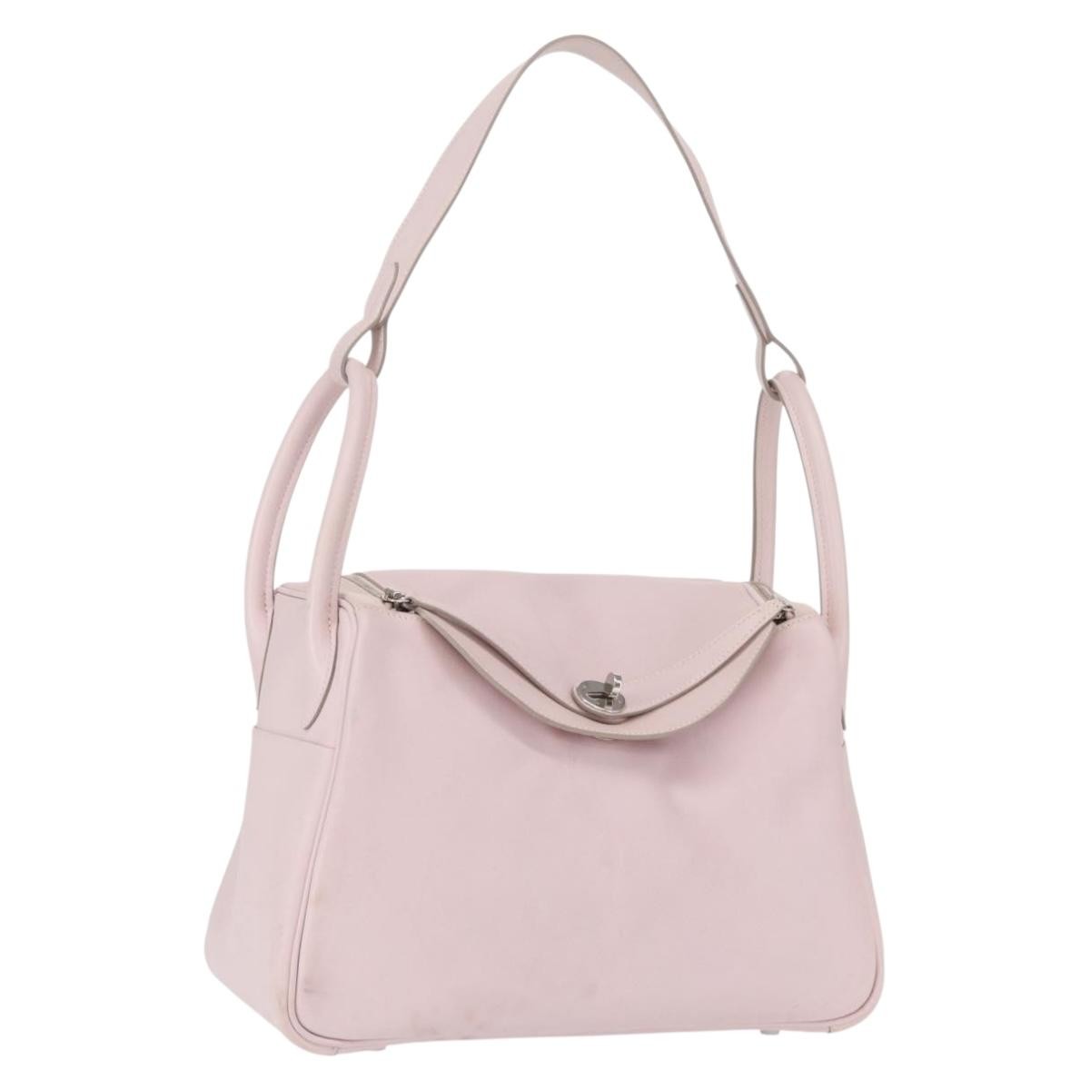 Hermes Lindy Swift Pink Leather Shoulder Bag Bag (Pre-Owned)