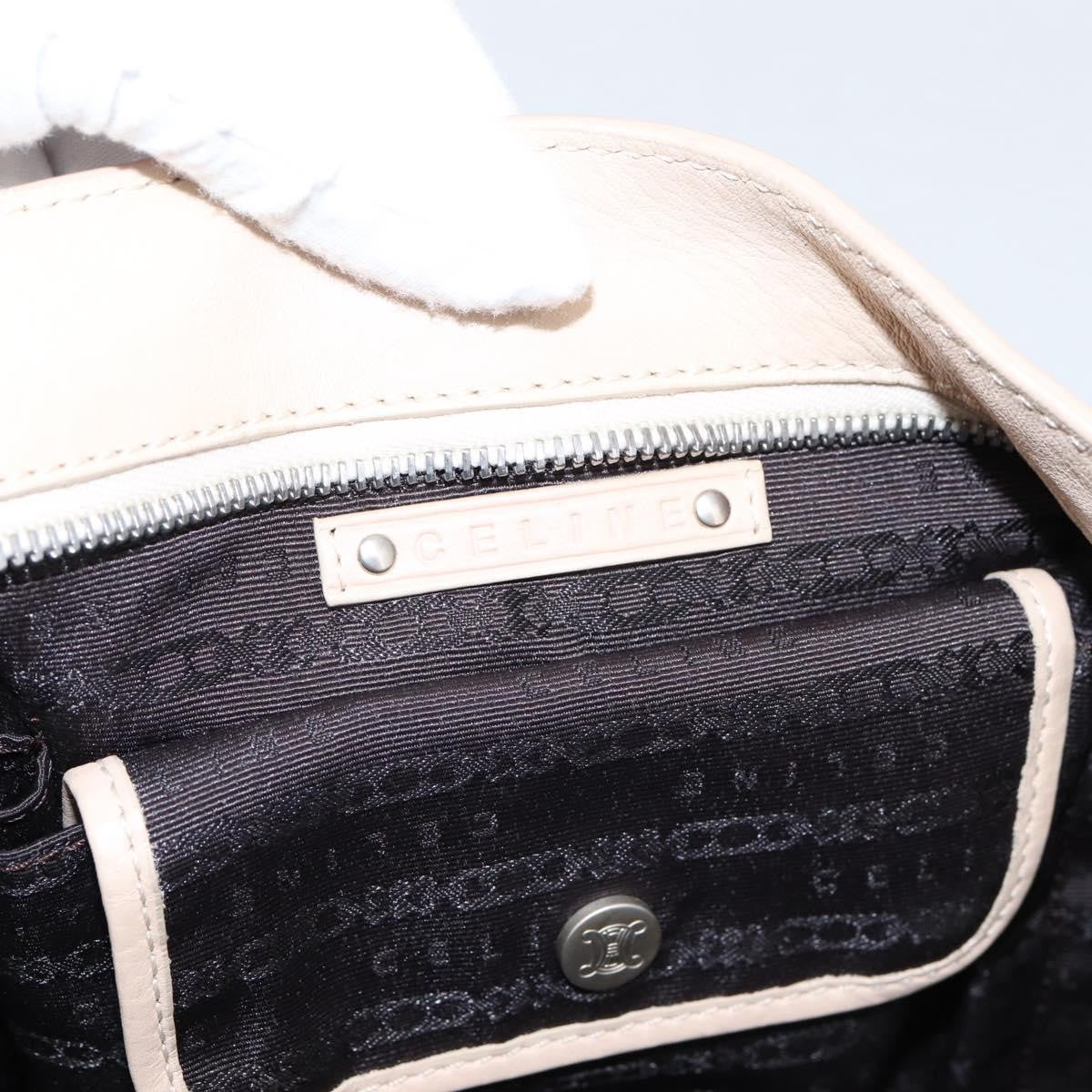 Celine Bittersweet Leather Beige Leather Handbag (Pre-Owned)