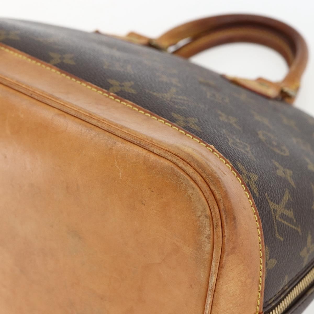 Louis Vuitton Alma Monogram Canvas Brown Canvas Handbag (Pre-Owned)