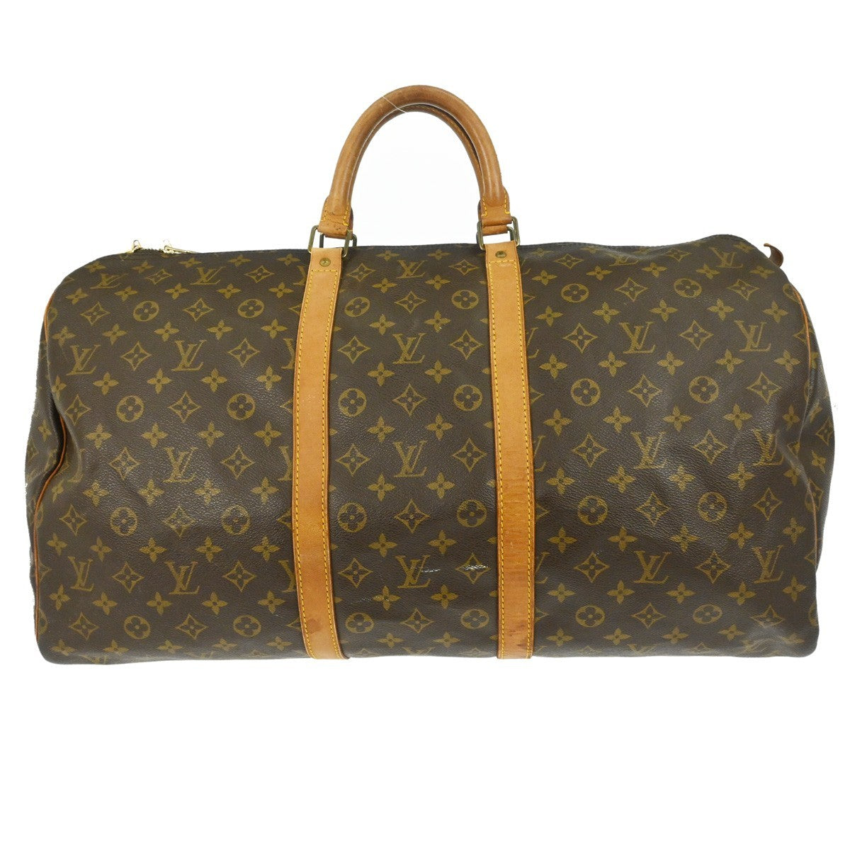 Louis Vuitton Keepall Monogram Canvas Brown Canvas Travel Bag Bag (Pre-Owned)