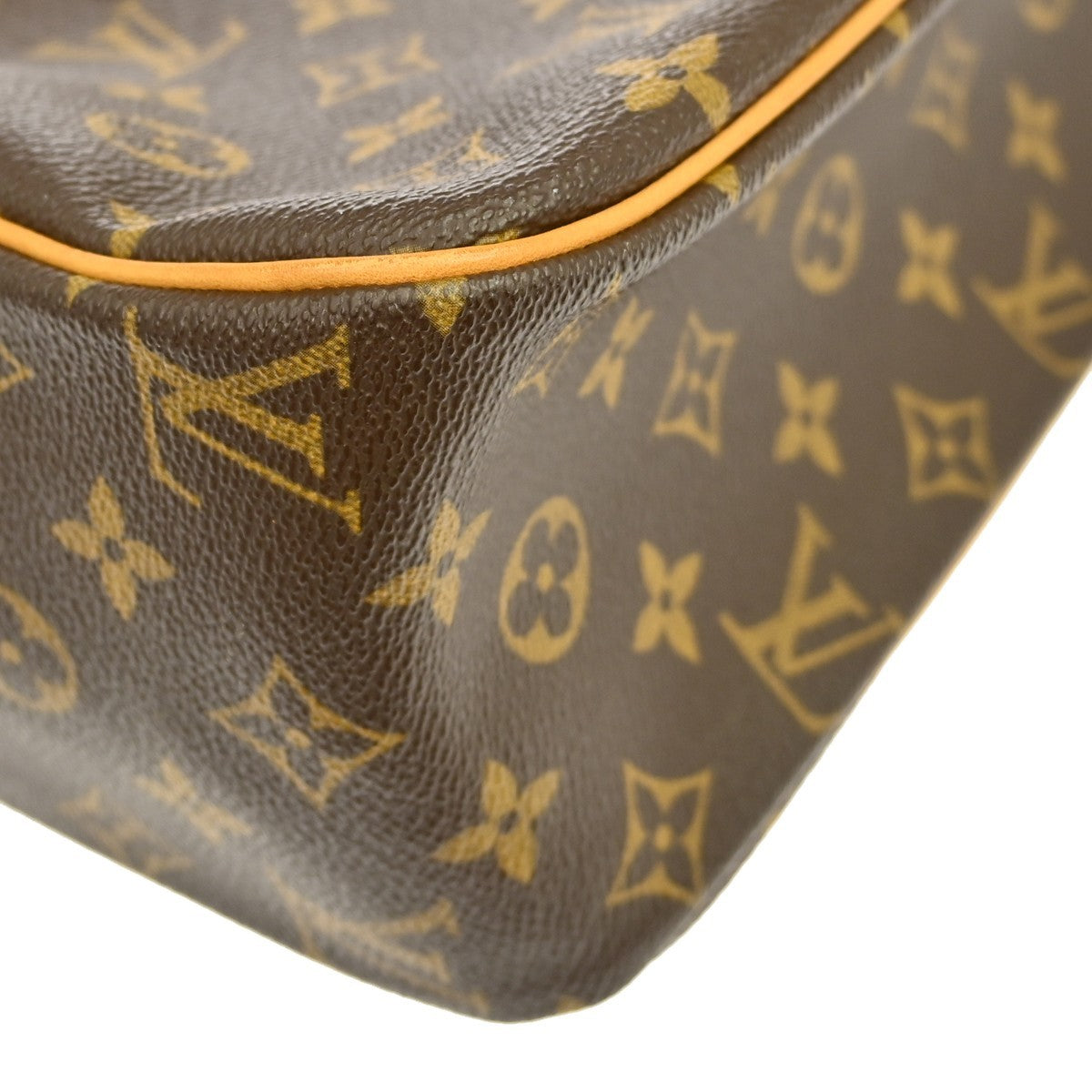 Louis Vuitton Cite Monogram Canvas Brown Canvas Handbag (Pre-Owned)