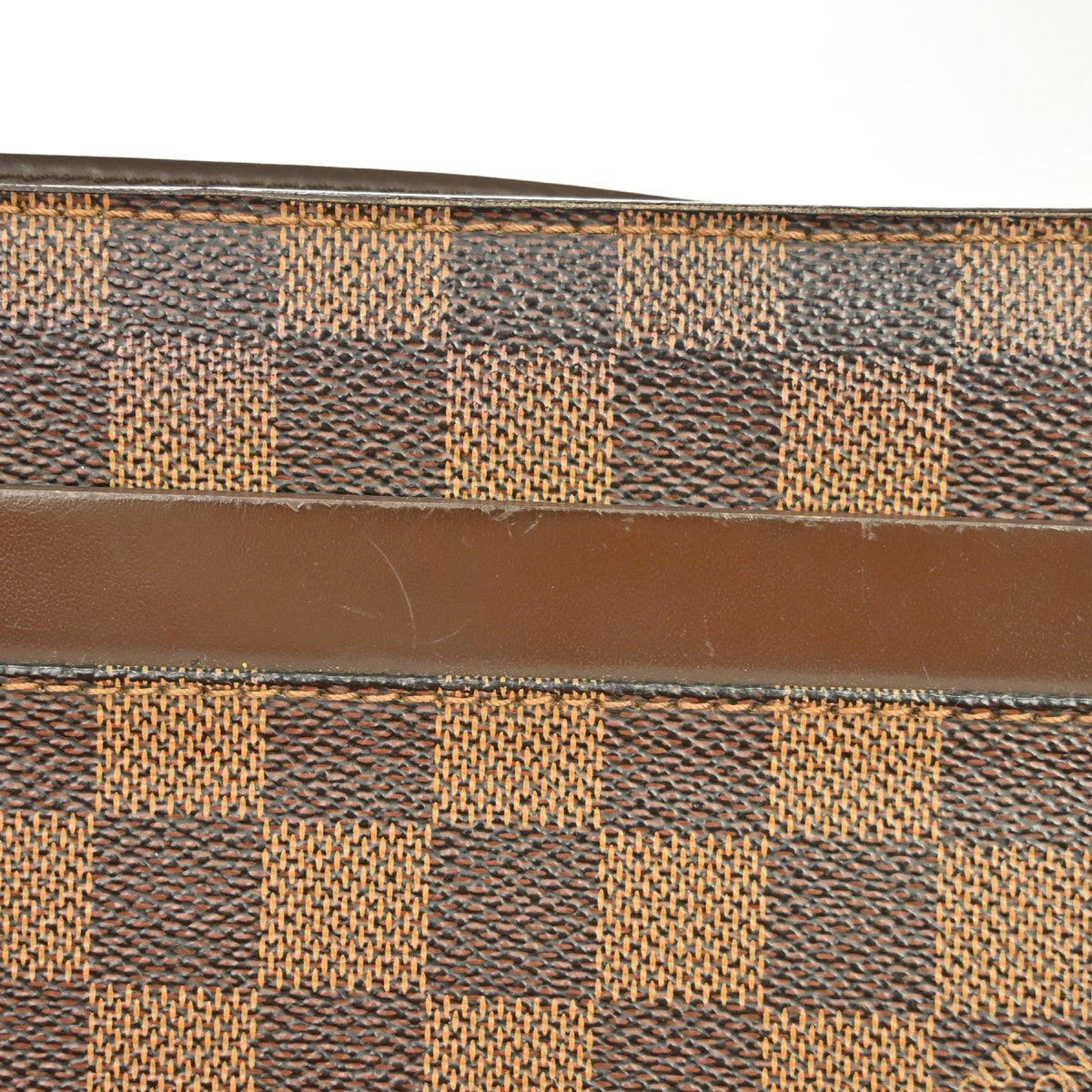 Louis Vuitton Pochette Saint Louis Damier Ebene Brown Canvas Clutche & Pouche Bag (Pre-Owned)