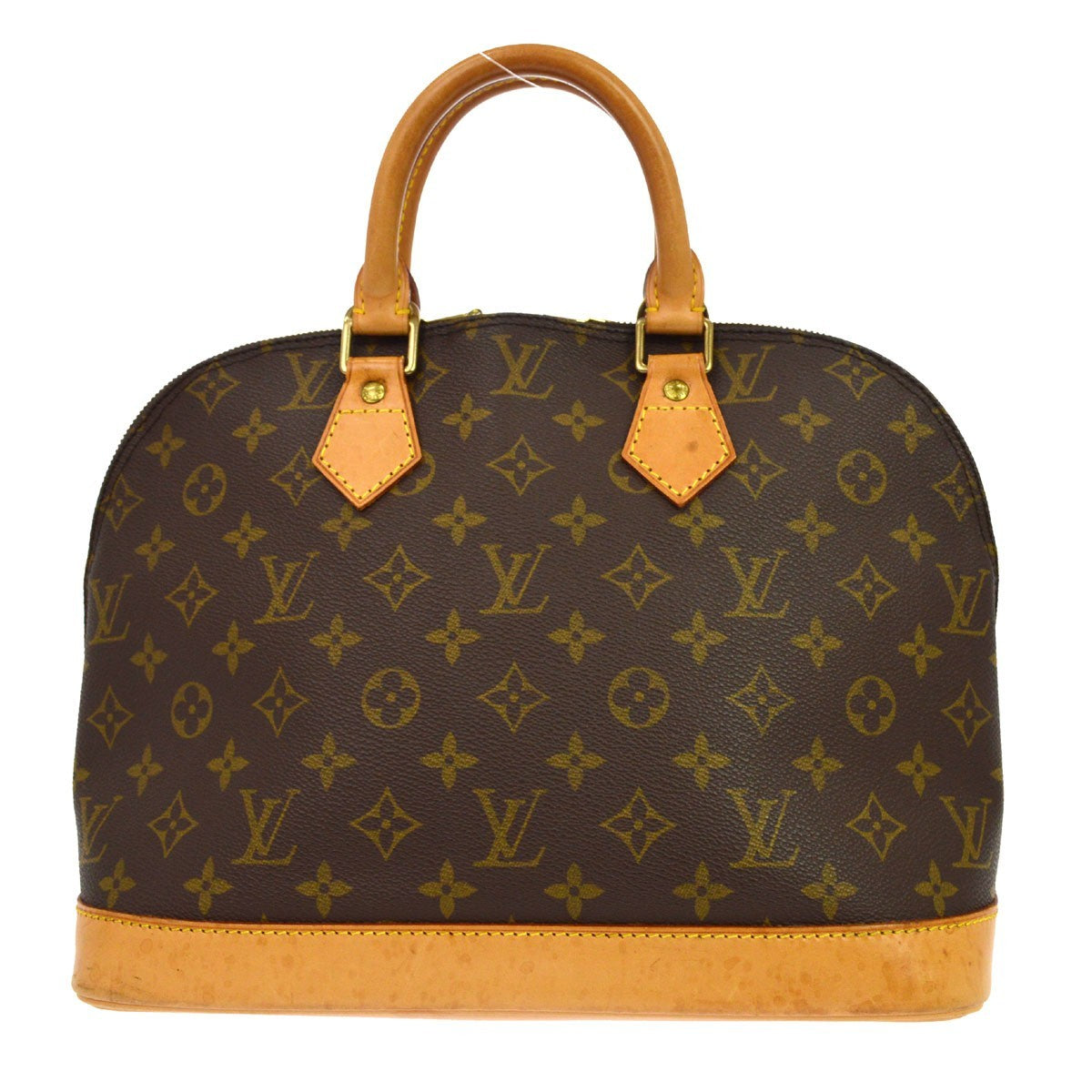 Louis Vuitton Alma Monogram Canvas Brown Canvas Handbag (Pre-Owned)