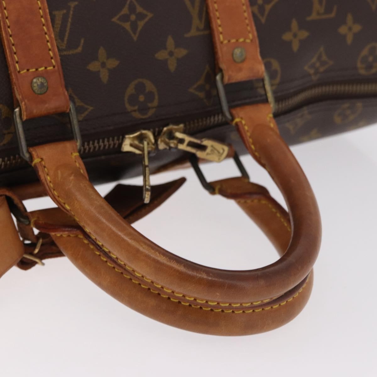 Louis Vuitton Keepall Monogram Canvas Brown Canvas Travel Bag Bag (Pre-Owned)
