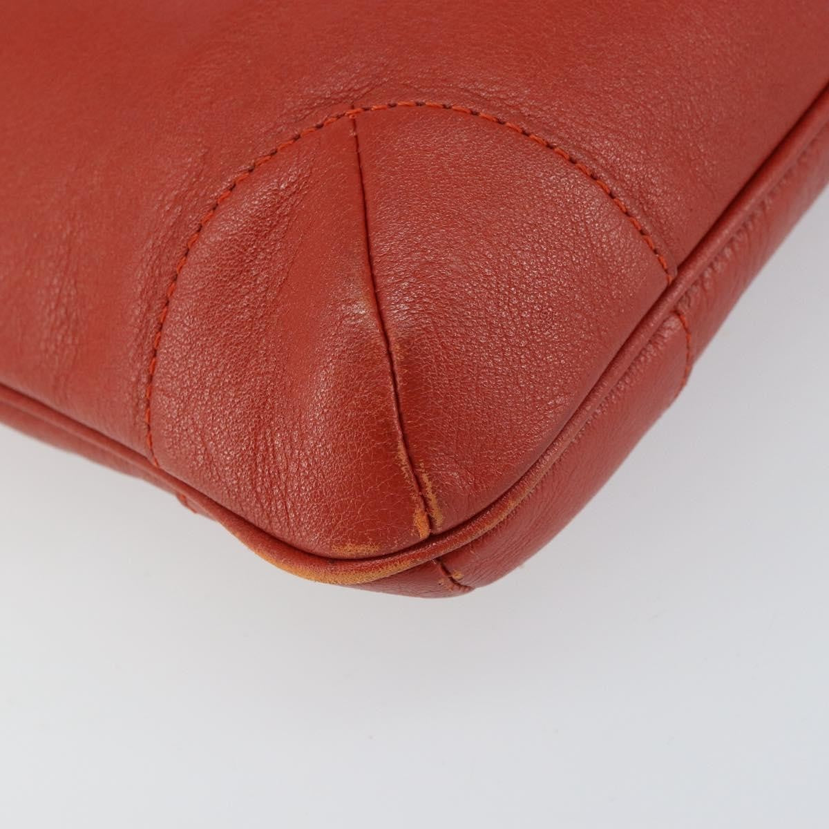 Chloe Vintage Leather Orange Leather Shoulder Bag Bag (Pre-Owned)