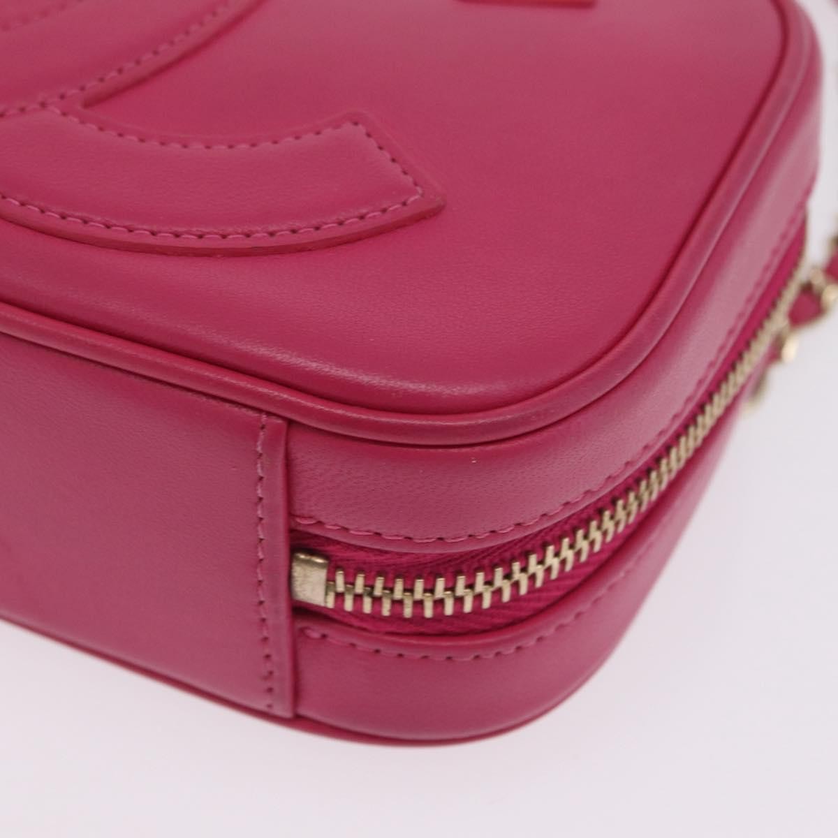 Chanel Cc Mania Camera Lambskin Pink Leather Handbag (Pre-Owned)