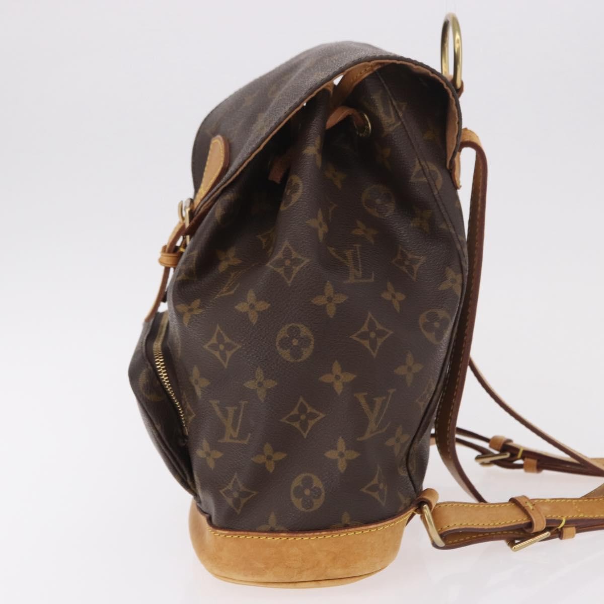 Louis Vuitton Montsouris Monogram Brown Canvas Backpack Bag (Pre-Owned)