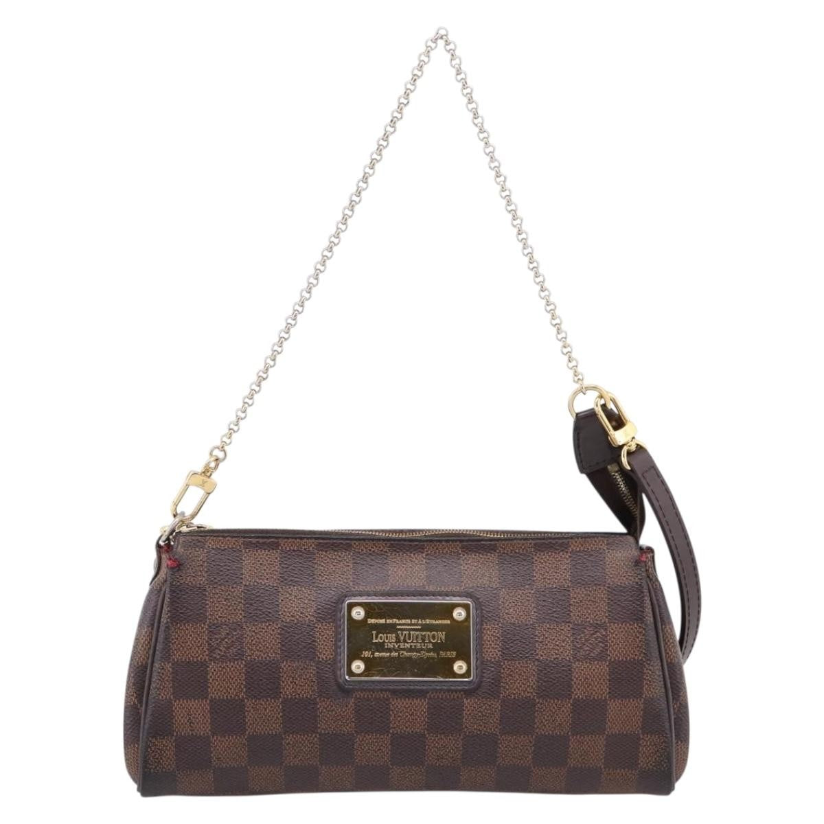 Louis Vuitton Eva Damier Brown Canvas Handbag (Pre-Owned)