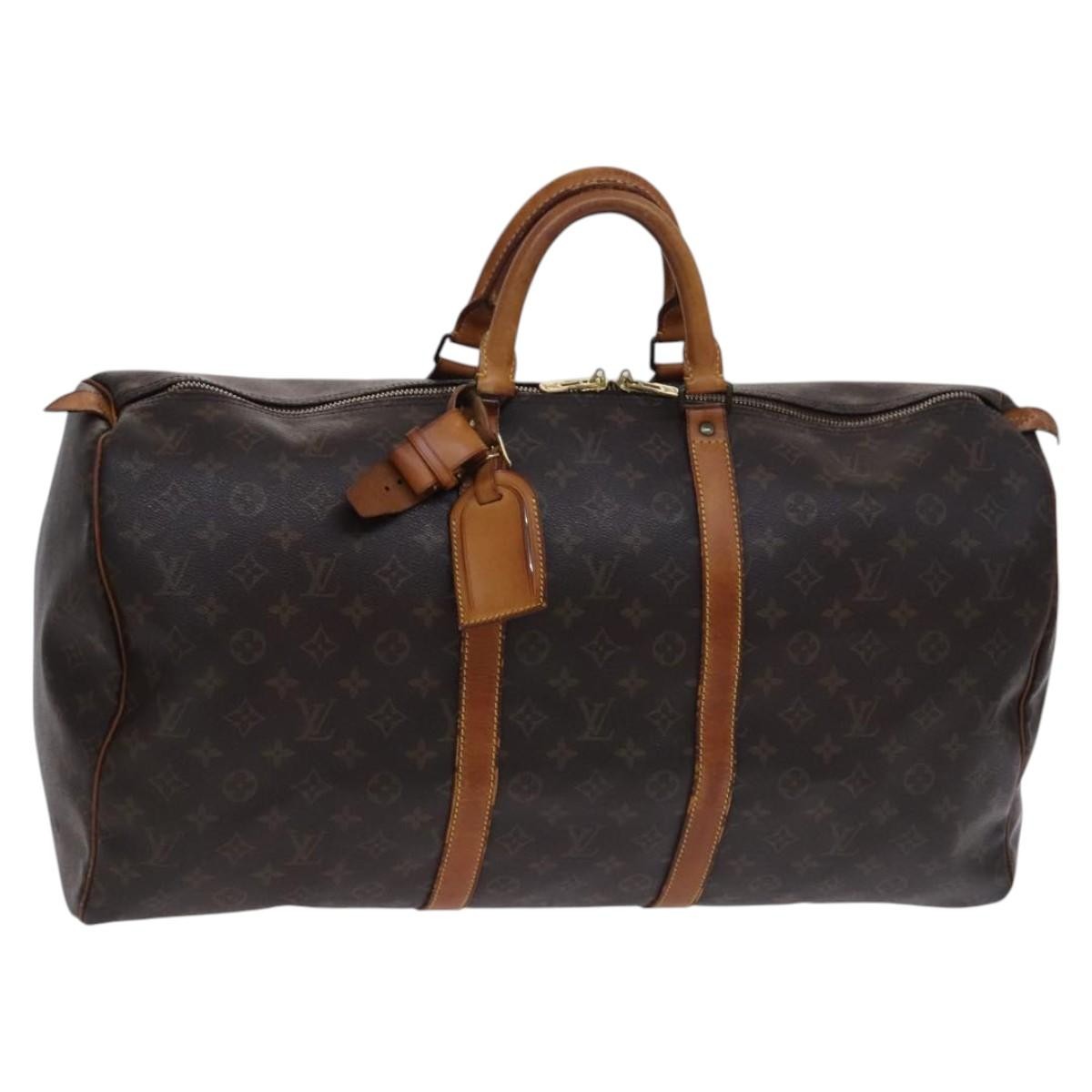 Louis Vuitton Keepall Monogram Canvas Brown Canvas Travel Bag Bag (Pre-Owned)