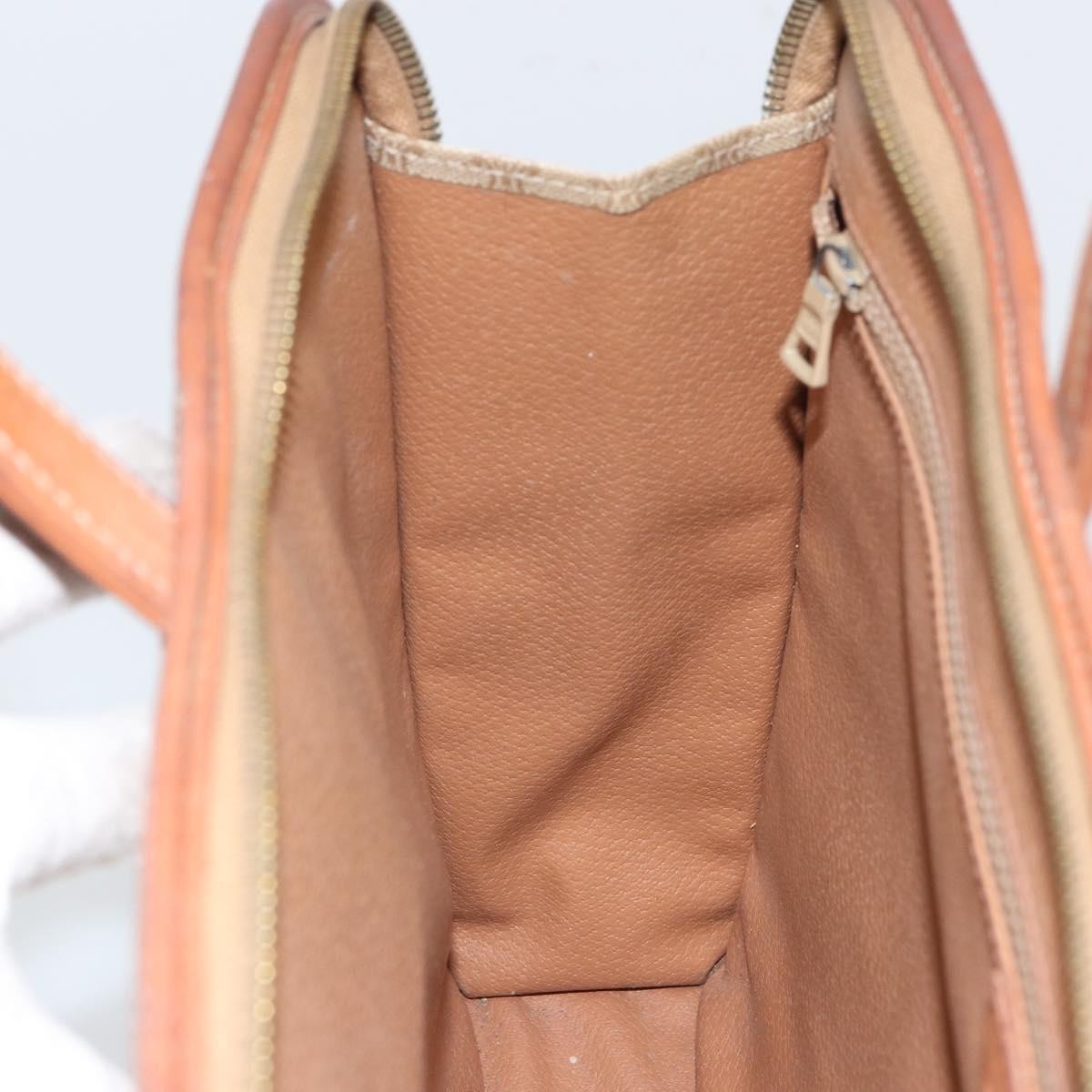 Celine Vintage Macadam Canvas Beige Canvas Handbag (Pre-Owned)