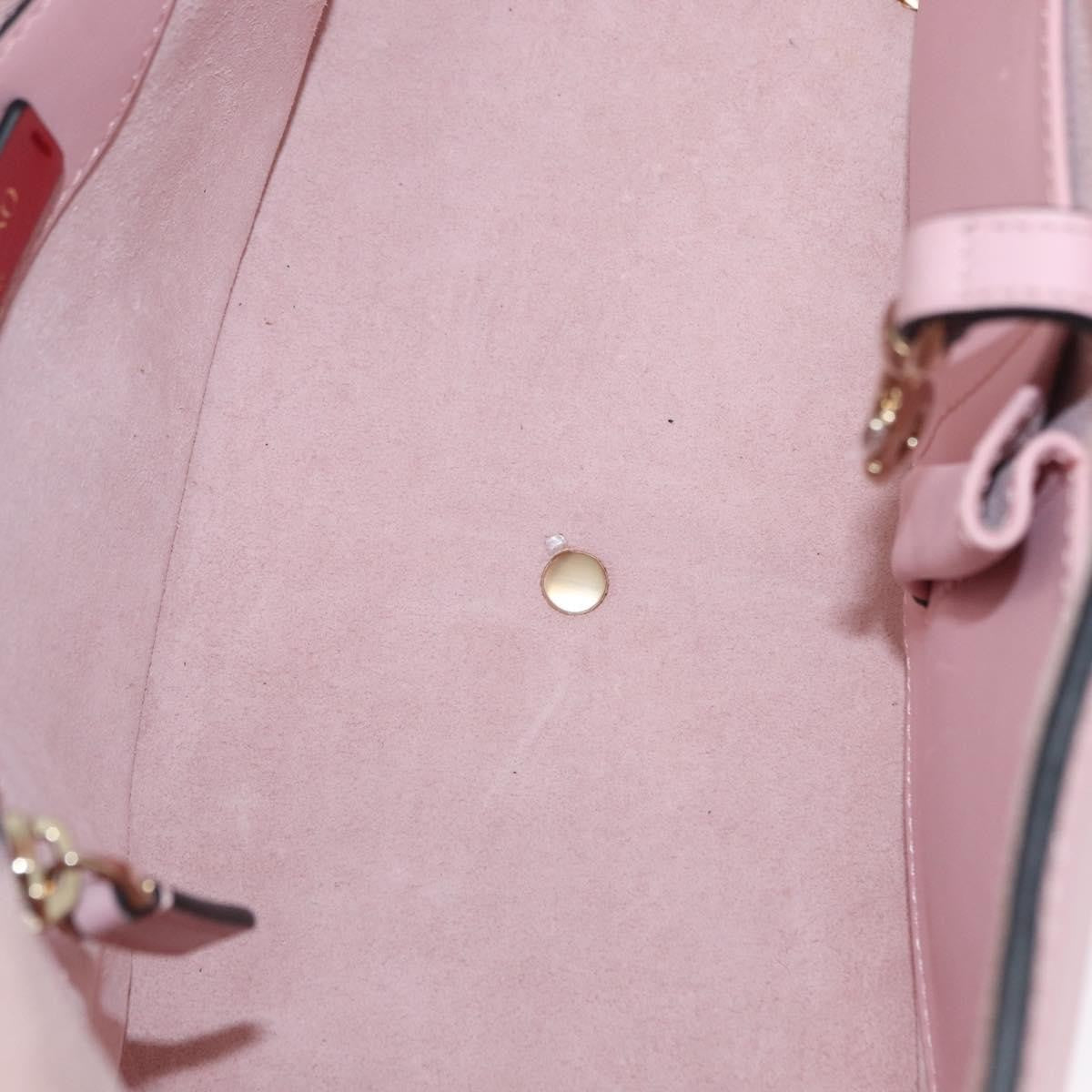 Valentino Garavani Demilune Flap Satchel Leather Pink Leather Handbag (Pre-Owned)