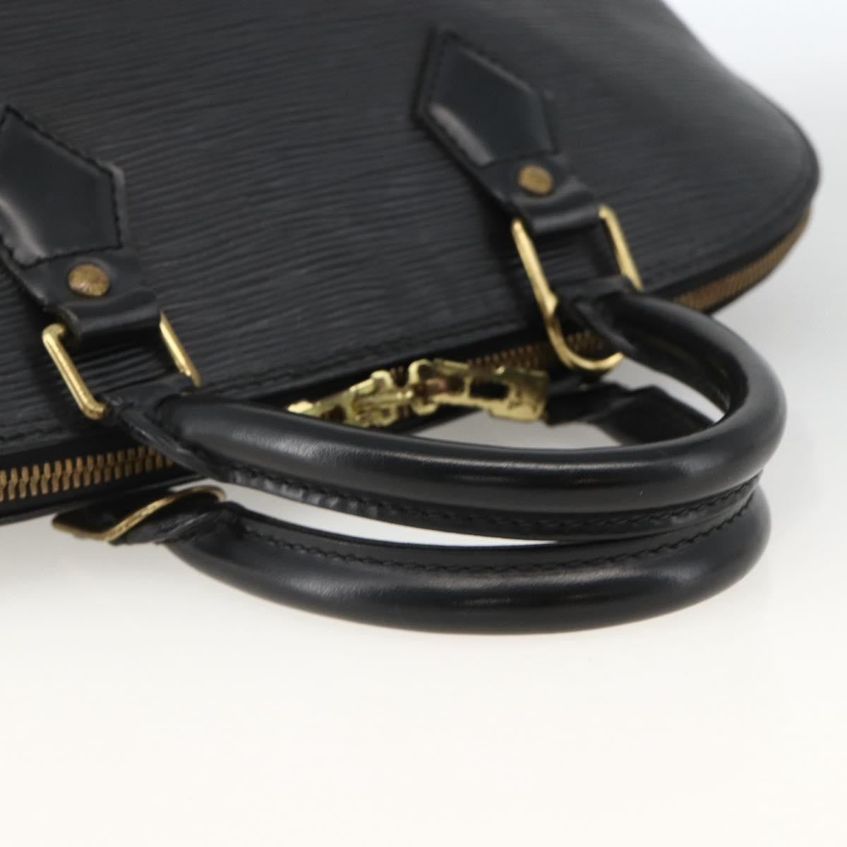 Louis Vuitton Alma Epi Leather Black Leather Handbag (Pre-Owned)