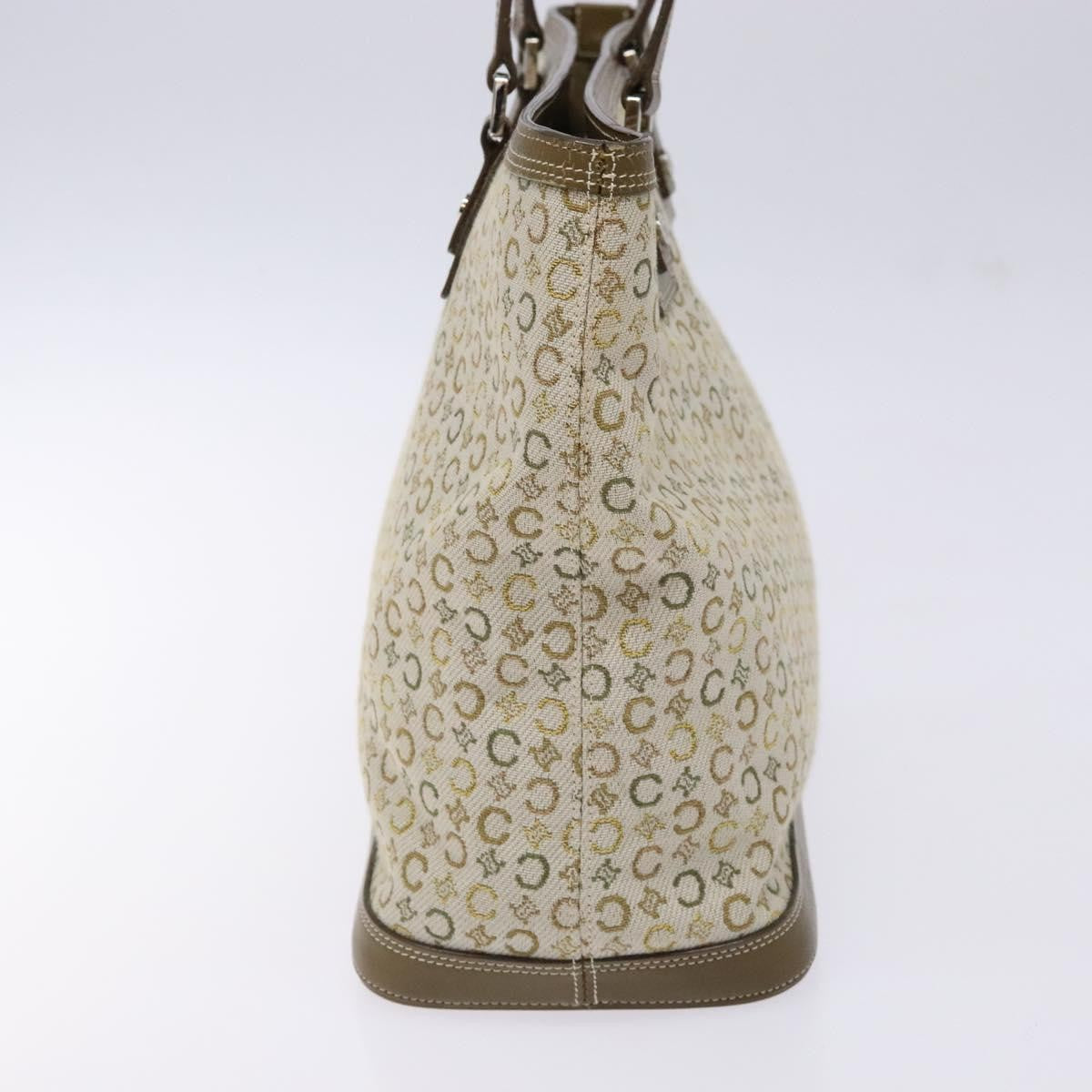 Celine Vintage Macadam Canvas Khaki Canvas Bag (Pre-Owned)