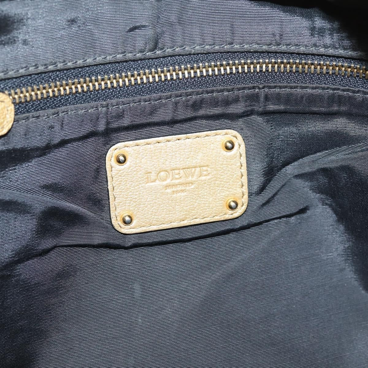 Loewe Amazona Leather Gold Leather Handbag (Pre-Owned)