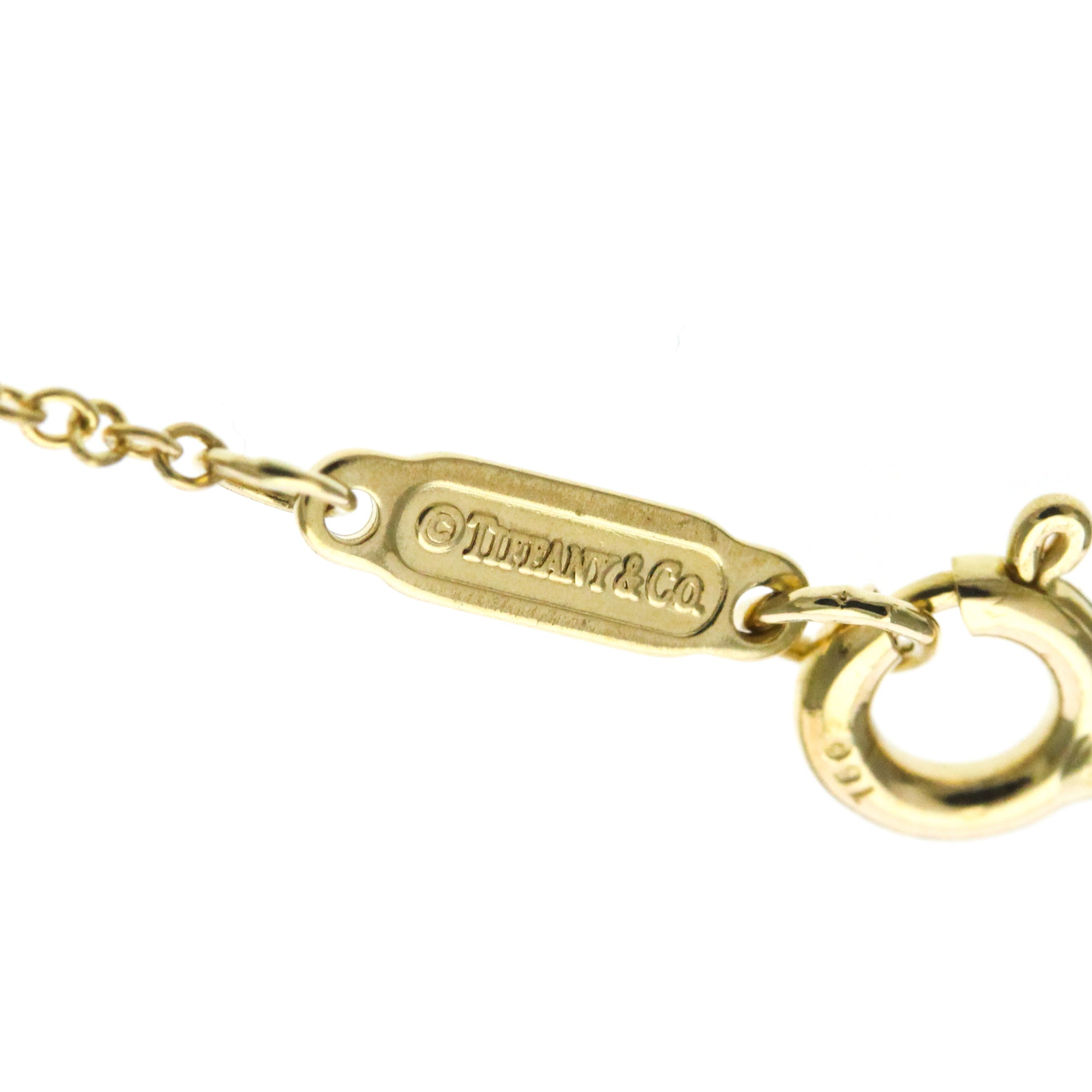 Tiffany & Co. Cross Pendant 18K Yellow Gold With Diamond Gold Yellow_Gold Necklace Jewelry (Pre-Owned)