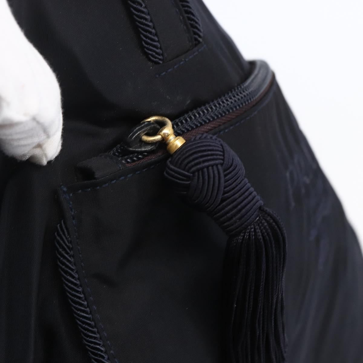 Prada Front Pocket Zip Tessuto Black Nylon Tote Bag Bag (Pre-Owned)