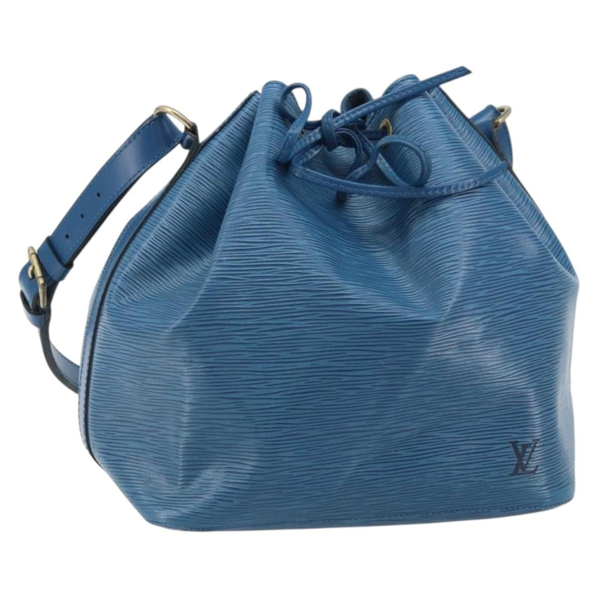 Louis Vuitton Petit Noe Epi Leather Blue Leather Shoulder Bag Bag (Pre-Owned)