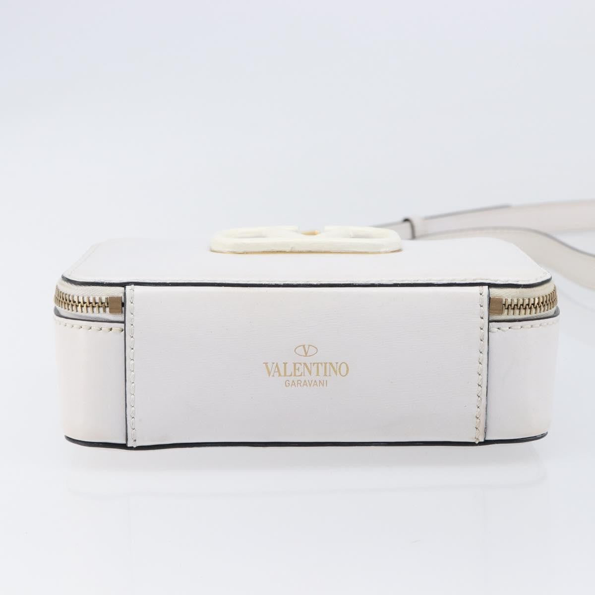 Valentino Garavani Vsling Leather White Leather Shoulder Bag Bag (Pre-Owned)