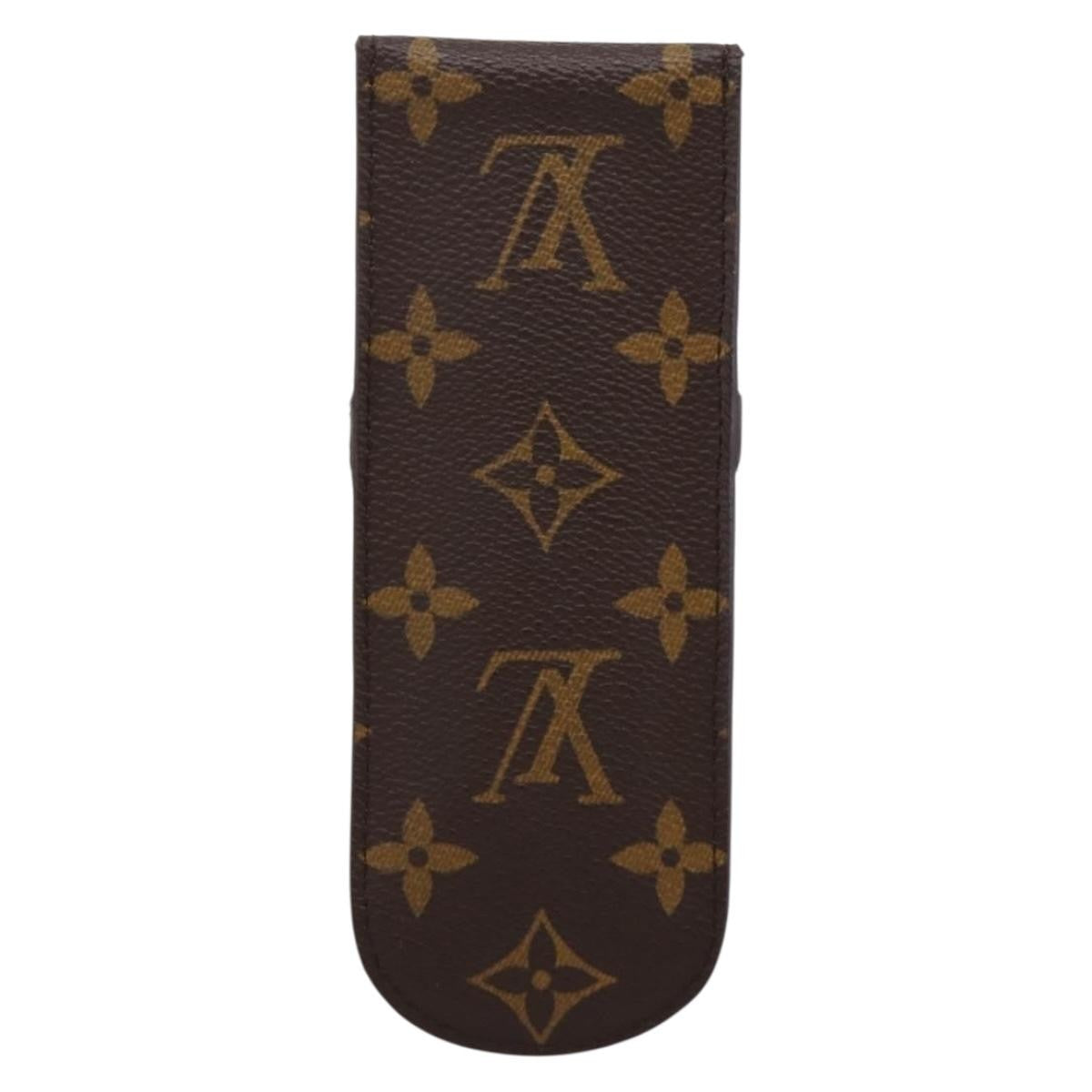 Louis Vuitton Etui À Stylo Canvas Brown Canvas Clutche & Pouche Bag (Pre-Owned)