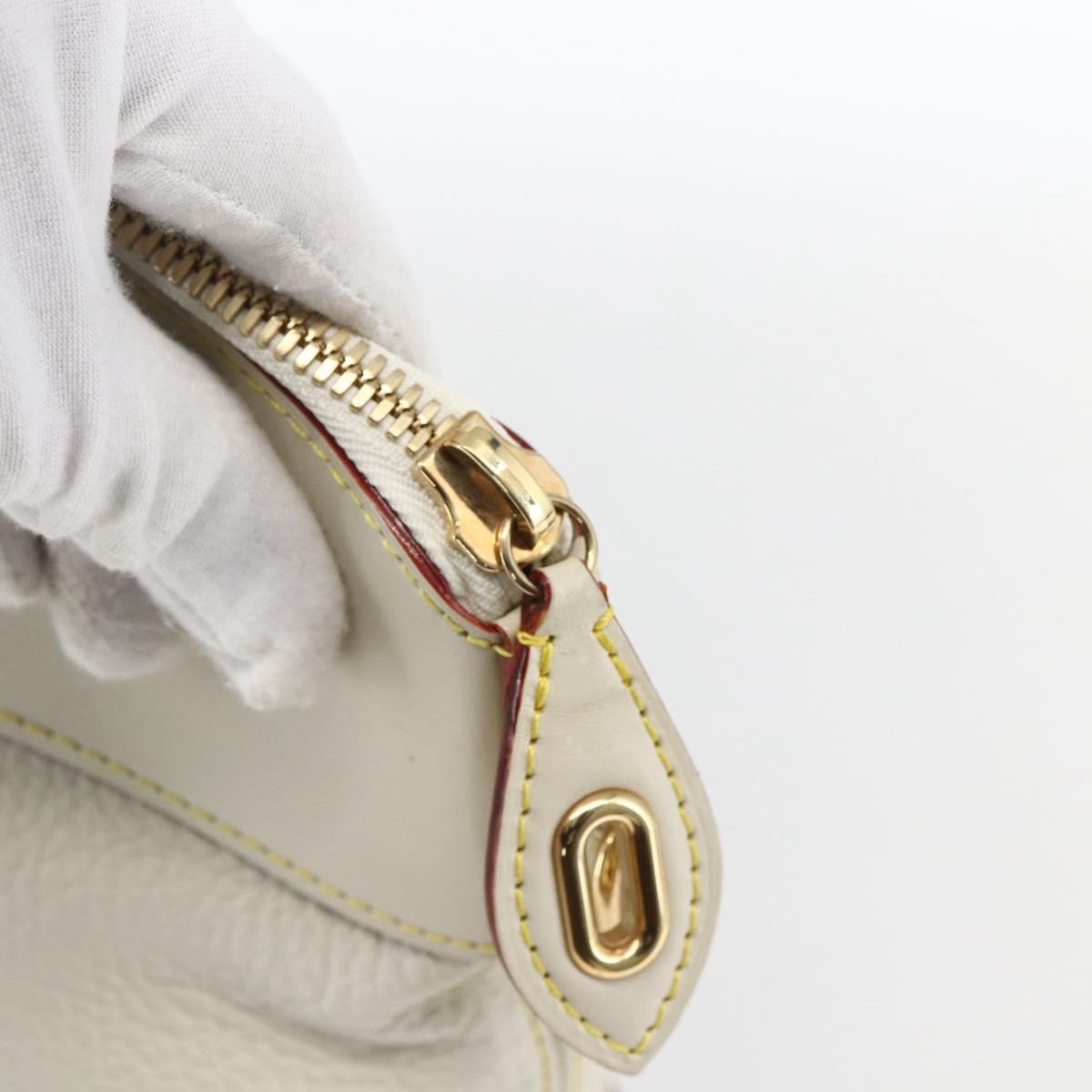 Louis Vuitton Suhali Lockit Leather White Leather Handbag (Pre-Owned)