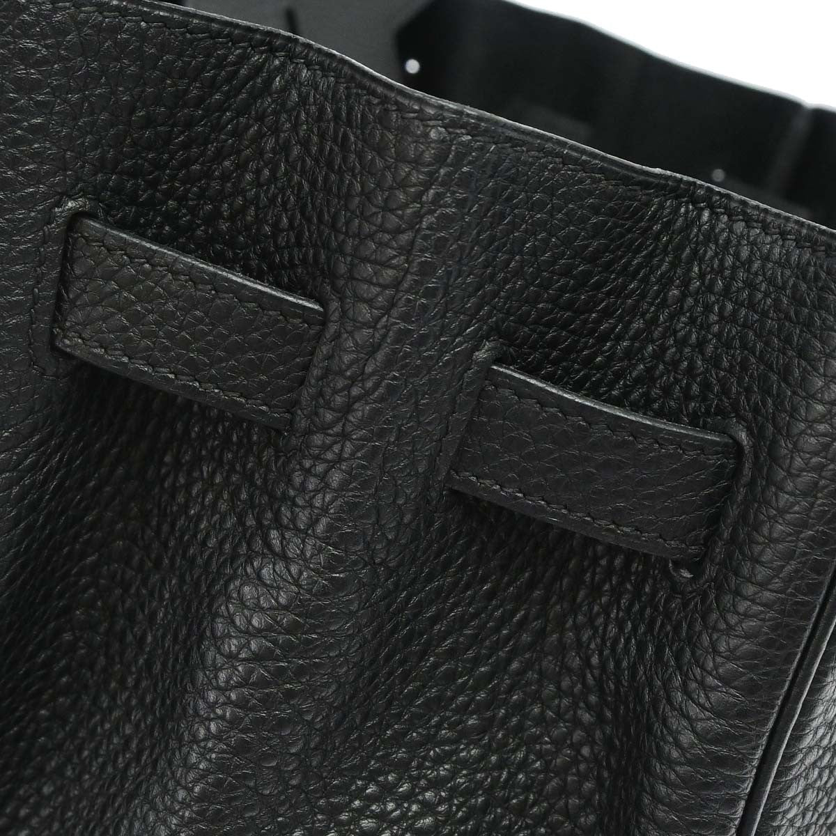 Hermes Birkin Black Togo With Gold Hardware Black Calfskin Handbag (Pre-Owned)