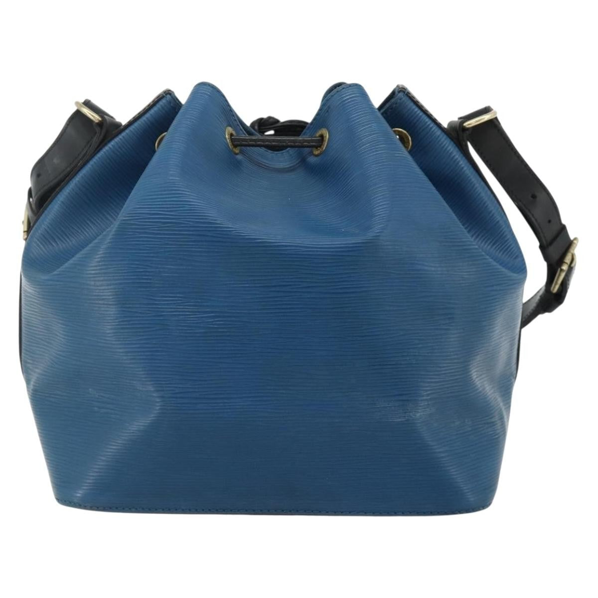 Louis Vuitton Bicolor Petit Noe Epi Leather Blue Leather Shoulder Bag Bag (Pre-Owned)