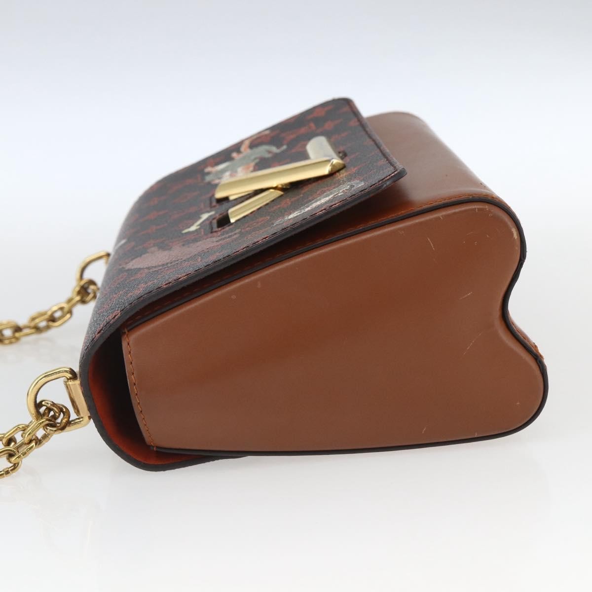 Louis Vuitton Twist Limited Edition Grace Coddington Catogram Canvas Brown Canvas Shoulder Bag Bag (Pre-Owned)