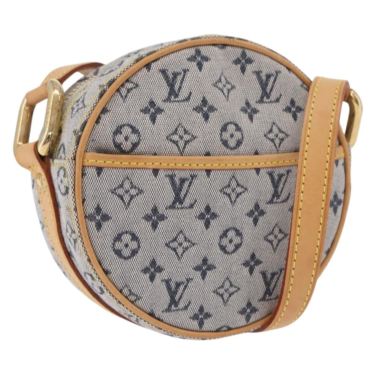 Louis Vuitton Jeanne Mini Lin Blue Canvas Crossbody Bag Bag (Pre-Owned)