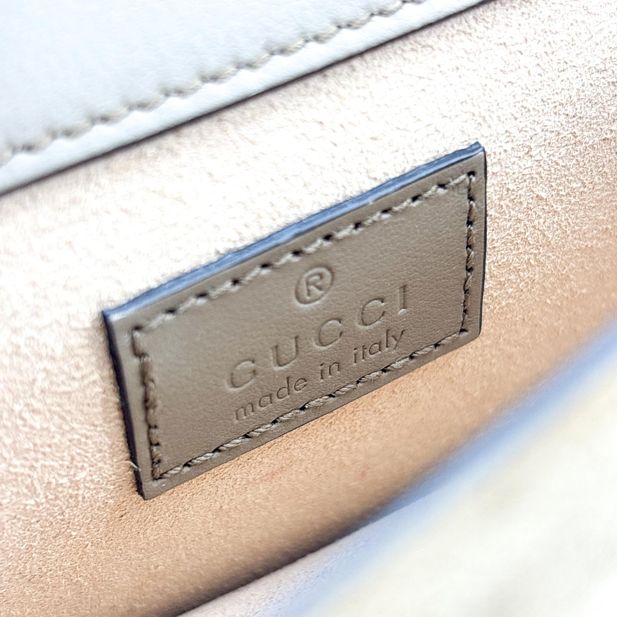 Gucci Dionysus Bag Gg Coated Canvas With Leather Brown Canvas Handbag (Pre-Owned)