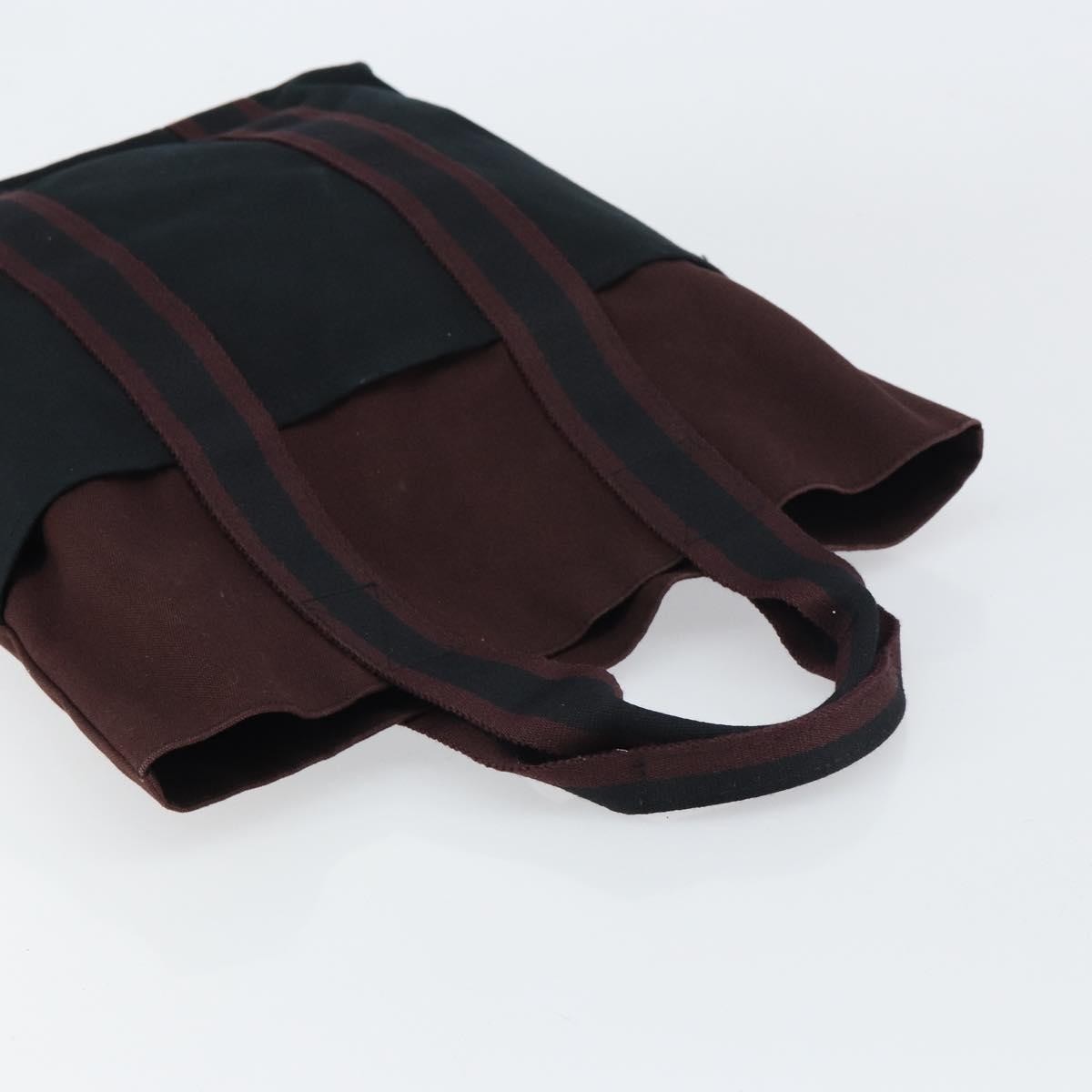 Hermes Fourre-Tout Herline Fourre-Tout Herline Burgundy Canvas Tote Bag Bag (Pre-Owned)