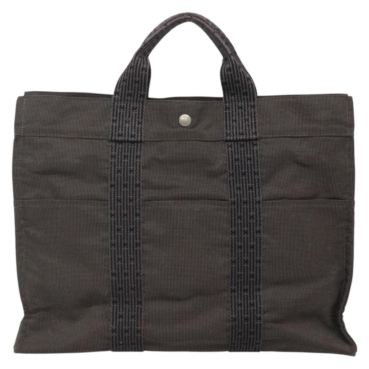 Hermes Fourre-Tout Herline Fourre-Tout Herline Gray Canvas Bag (Pre-Owned)