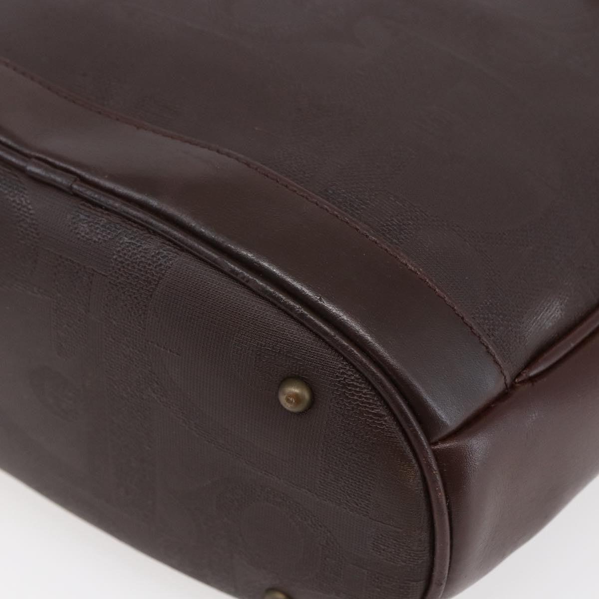 Christian Dior Vintage Trotter Diorissimo Canvas Brown Pvc Handbag (Pre-Owned)