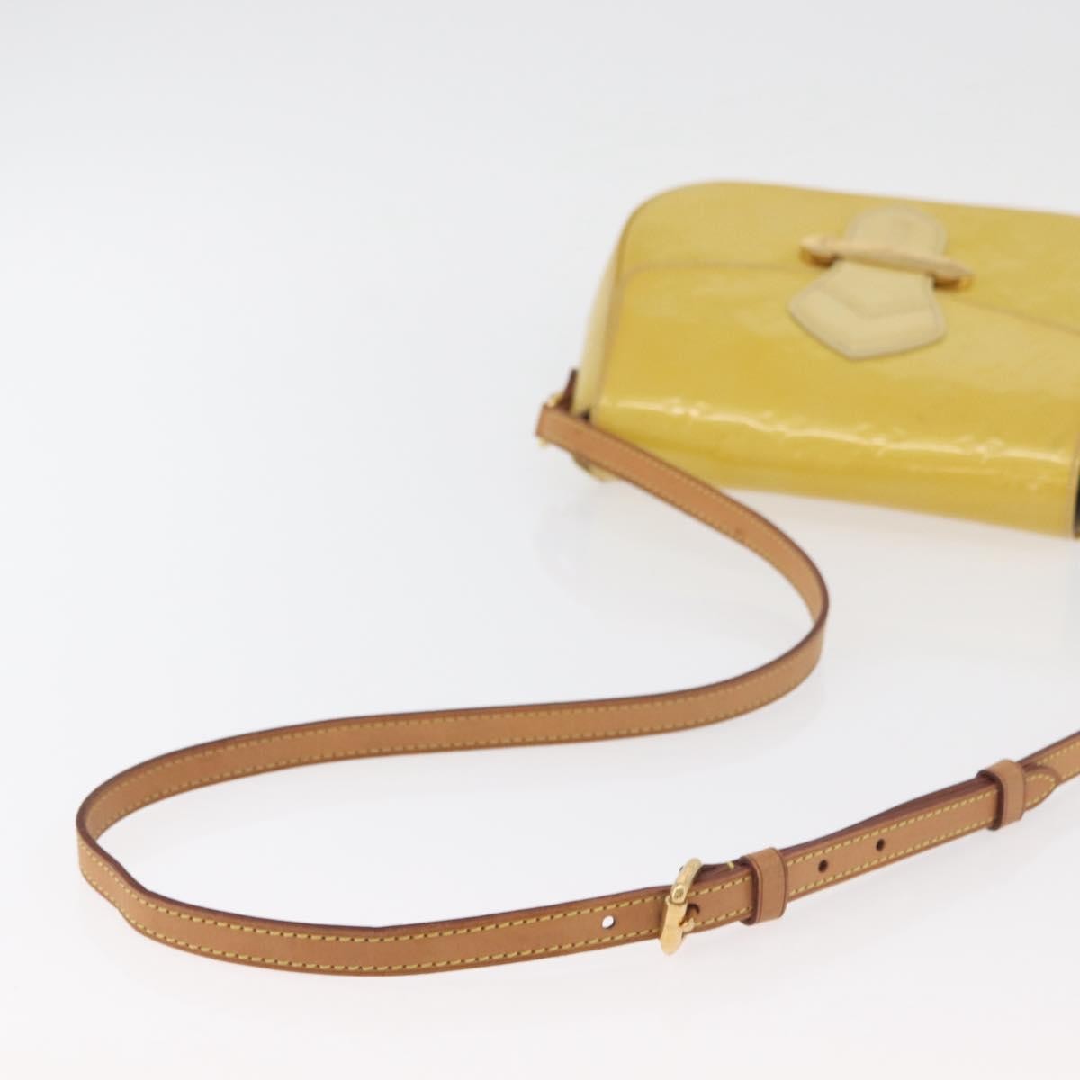 Louis Vuitton Bellflower Monogram Vernis Yellow Patent_Leather Shoulder Bag Bag (Pre-Owned)