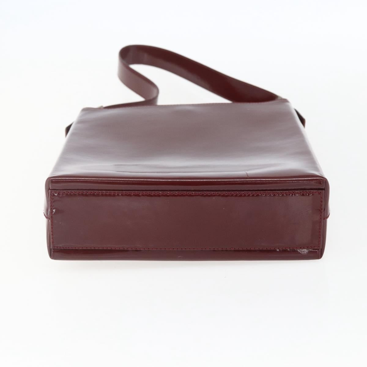 Salvatore Ferragamo Vala Patent Leather Red Patent_Leather Shoulder Bag Bag (Pre-Owned)