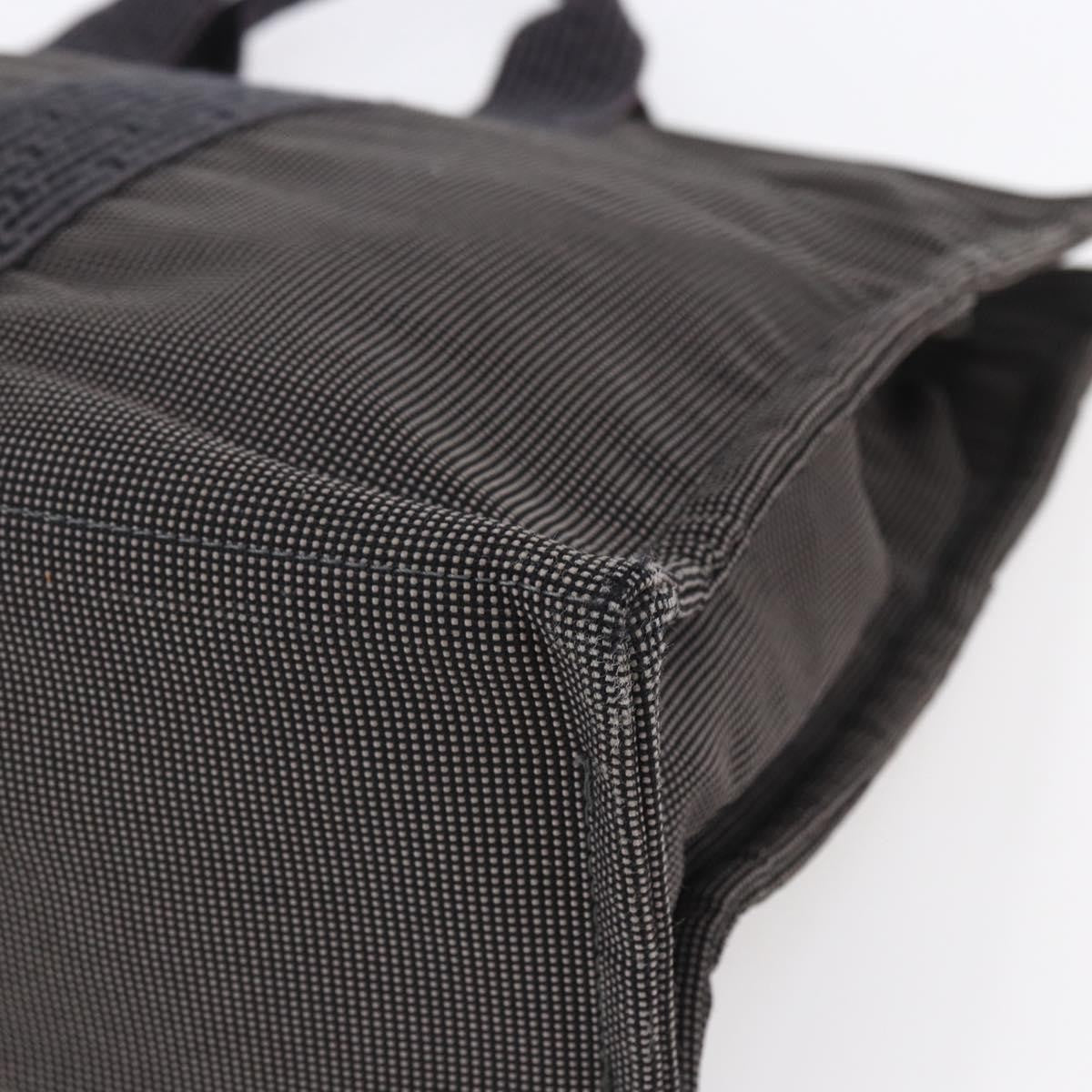 Hermes Fourre Tout Tote Canvas Gray Canvas Bag (Pre-Owned)