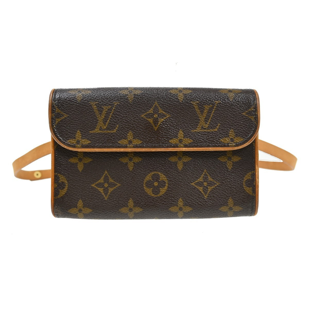 Louis Vuitton Florentine Waist Monogram Canvas Brown Canvas Clutche & Pouche Bag (Pre-Owned)