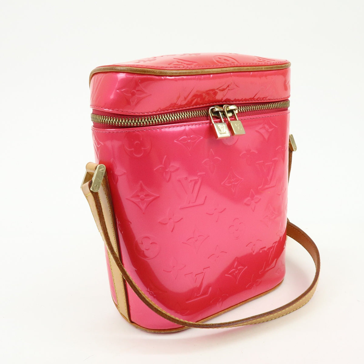 Louis Vuitton Sullivan Monogram Vernis Pink Patent_Leather Shoulder Bag Bag (Pre-Owned)