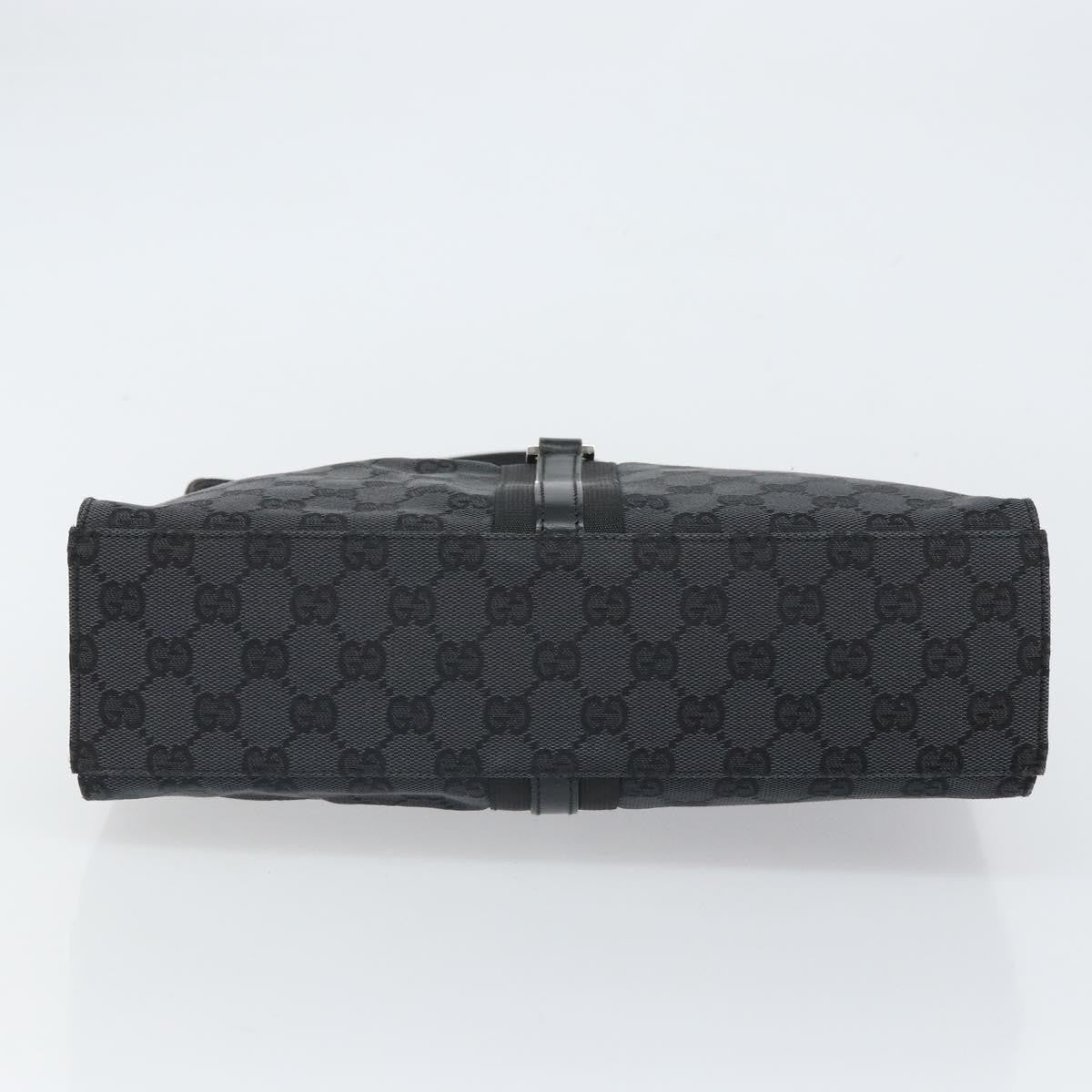 Gucci Jackie Gg Canvas Black Canvas Tote Bag Bag (Pre-Owned)