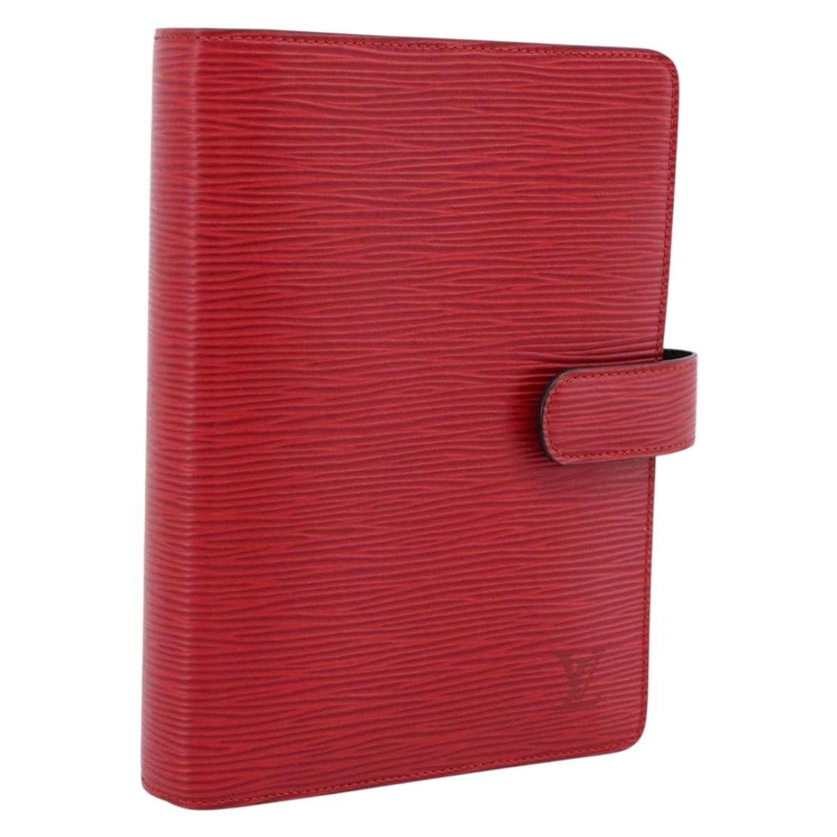 Louis Vuitton Agenda Cover Epi Red Leather Clutche & Pouche Bag (Pre-Owned)