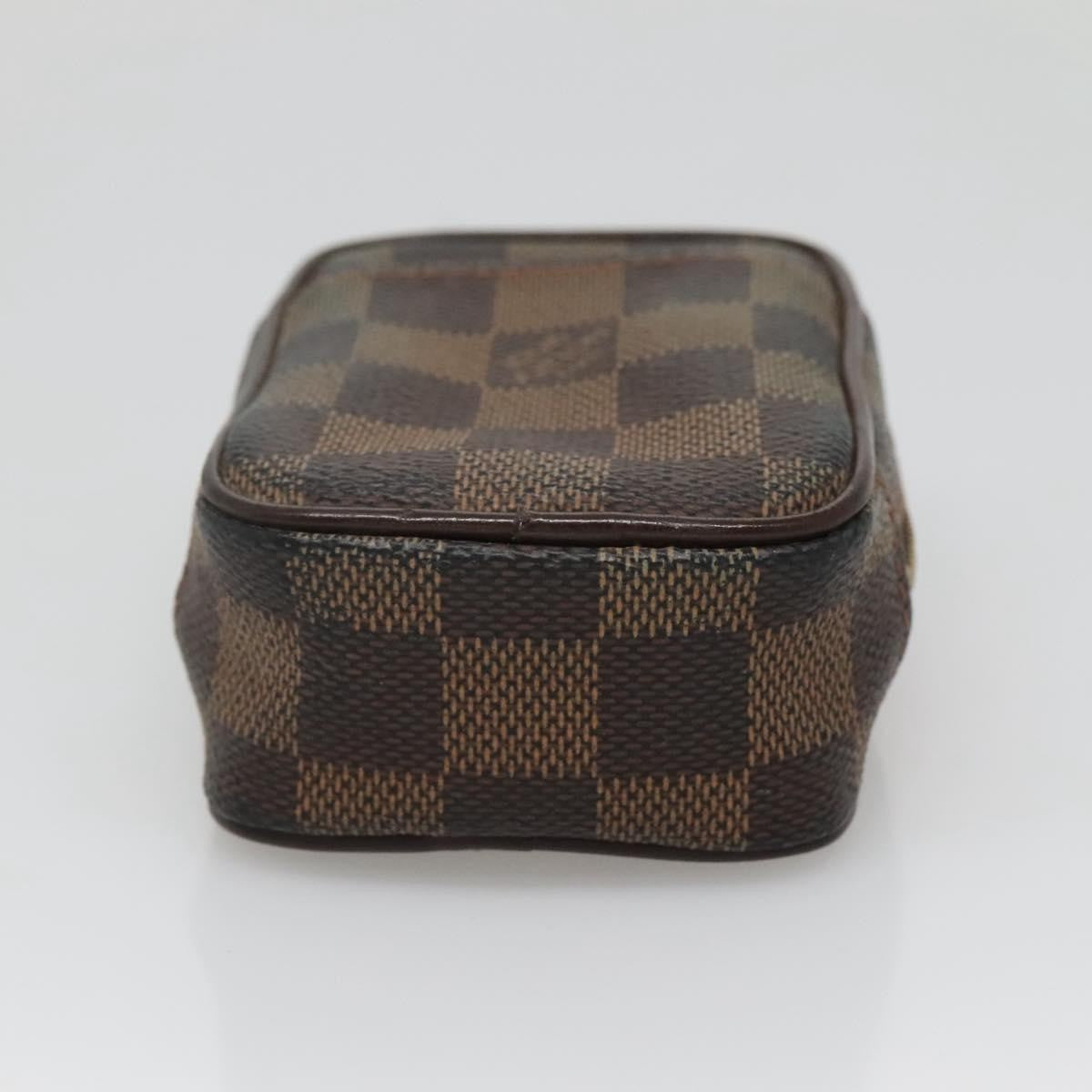 Louis Vuitton Etui Okapi Camera Case Damier Ebene Brown Canvas Bag (Pre-Owned)