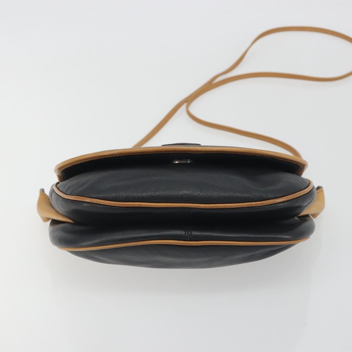Celine Vintage Leather Black Leather Shoulder Bag Bag (Pre-Owned)