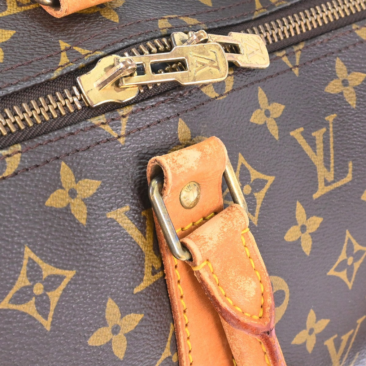 Louis Vuitton Keepall Monogram Canvas Brown Canvas Travel Bag Bag (Pre-Owned)