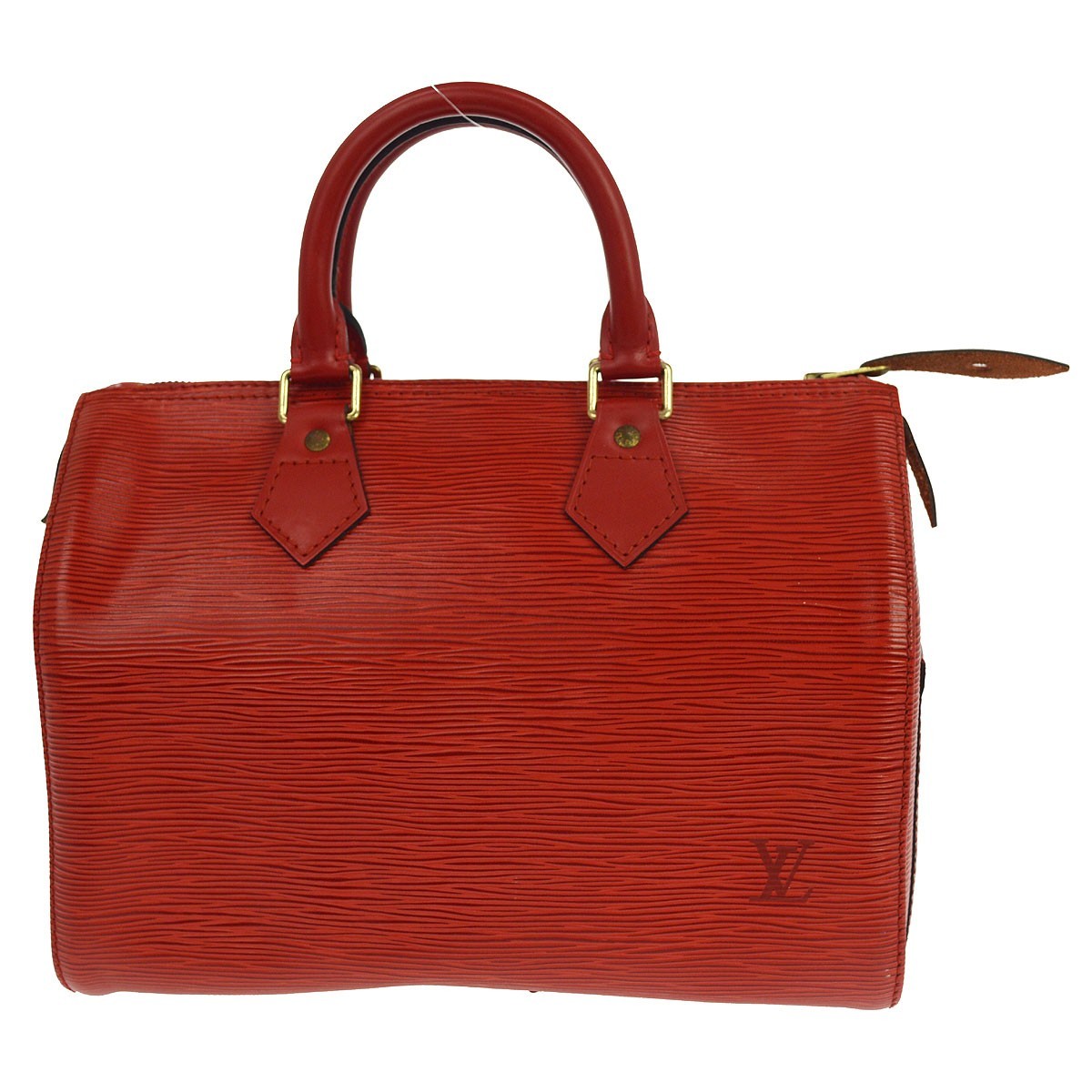 Louis Vuitton Speedy Epi Leather Red Leather Handbag (Pre-Owned)