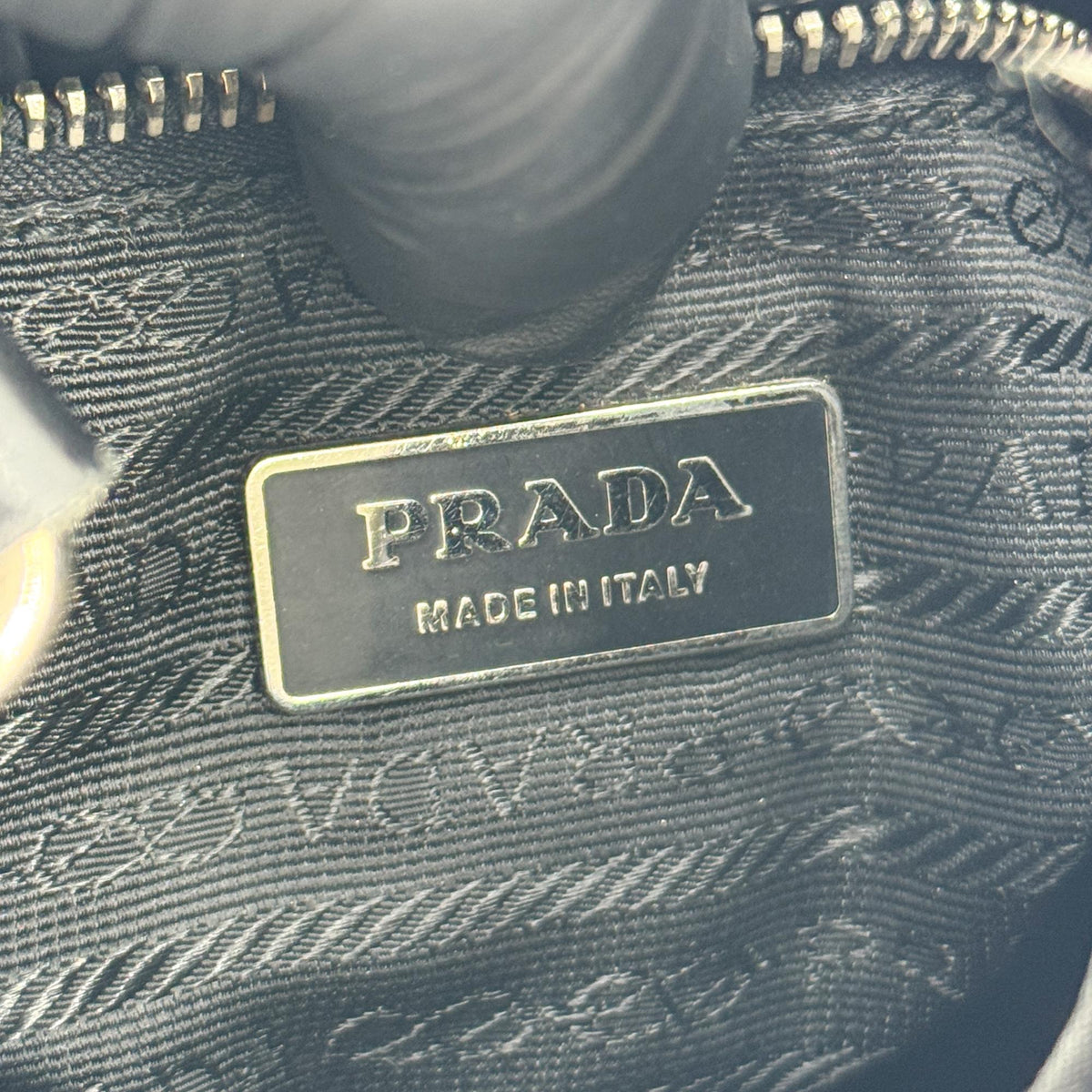 Prada Shoulder Bag Leather Black Nylon Shoulder Bag Bag (Pre-Owned)