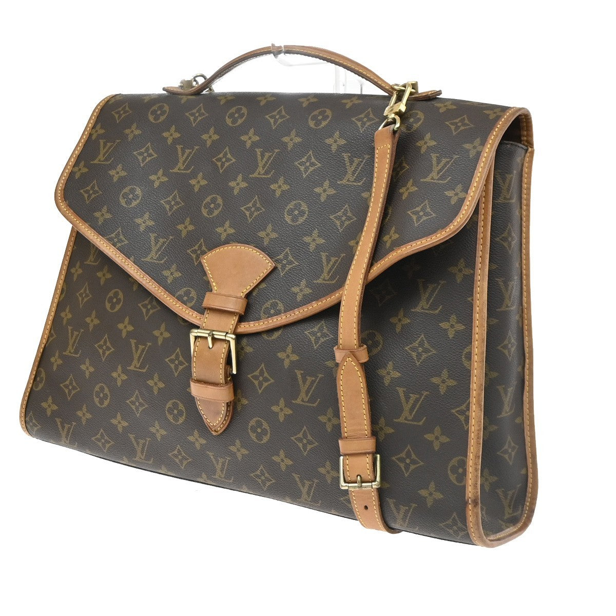 Louis Vuitton Beverly Monogram Canvas Brown Canvas Briefcase Bag (Pre-Owned)